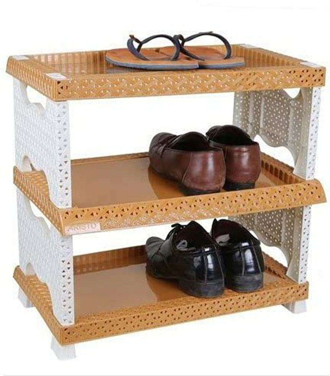 sonickarts V2 Mart foldable designer plastic standard shoe rack ...