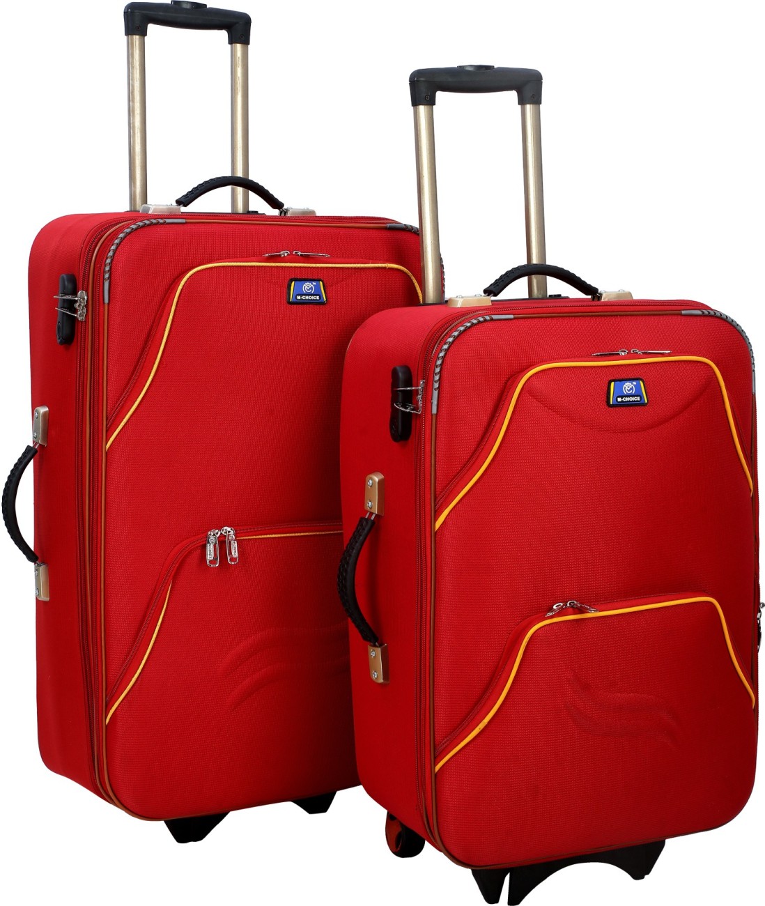 AdevWorld STYLISH MAROON 4 WHEEL TROLLEY BAG SET OF 2 Check-in Suitcase -  24 inch MAROON - Price in India | Flipkart.com
