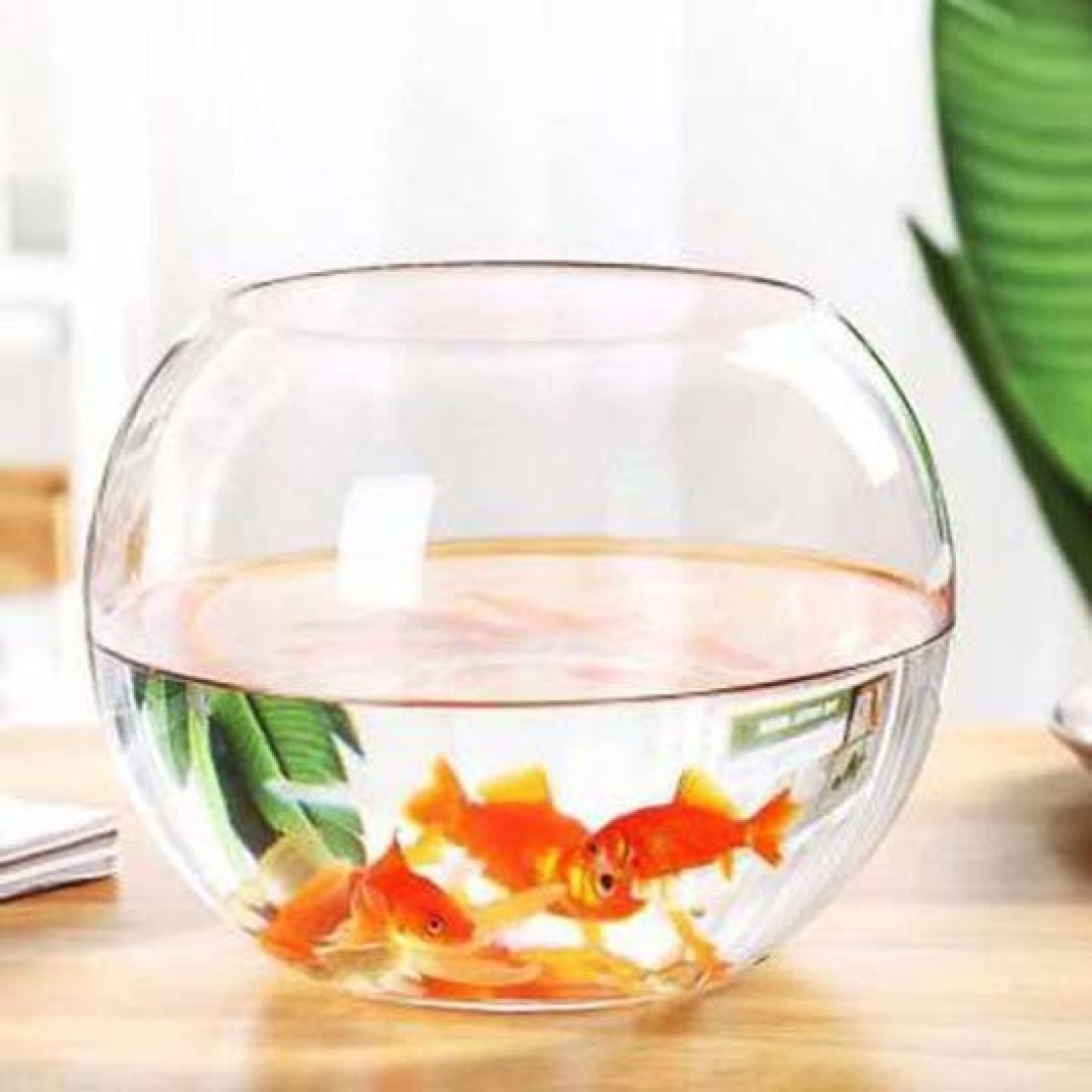10 Pcs Aquarium Plastic Artificial Fishes Realistic Orange