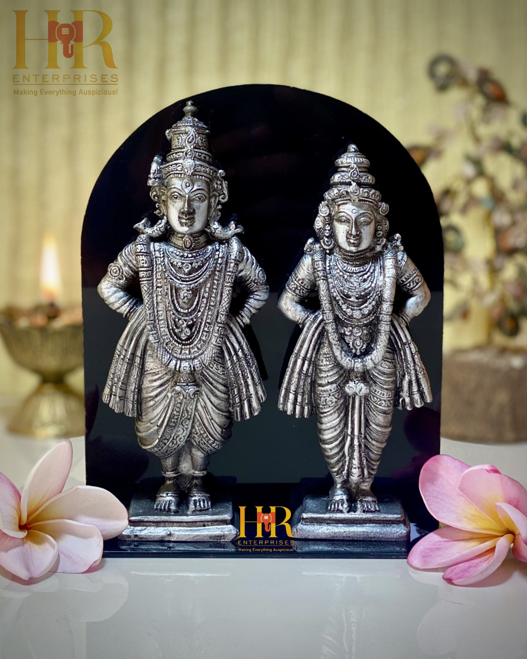 hr enterprises (VR 80B A.Silver)Vitthal Rukmini Statue,Vitthal ...