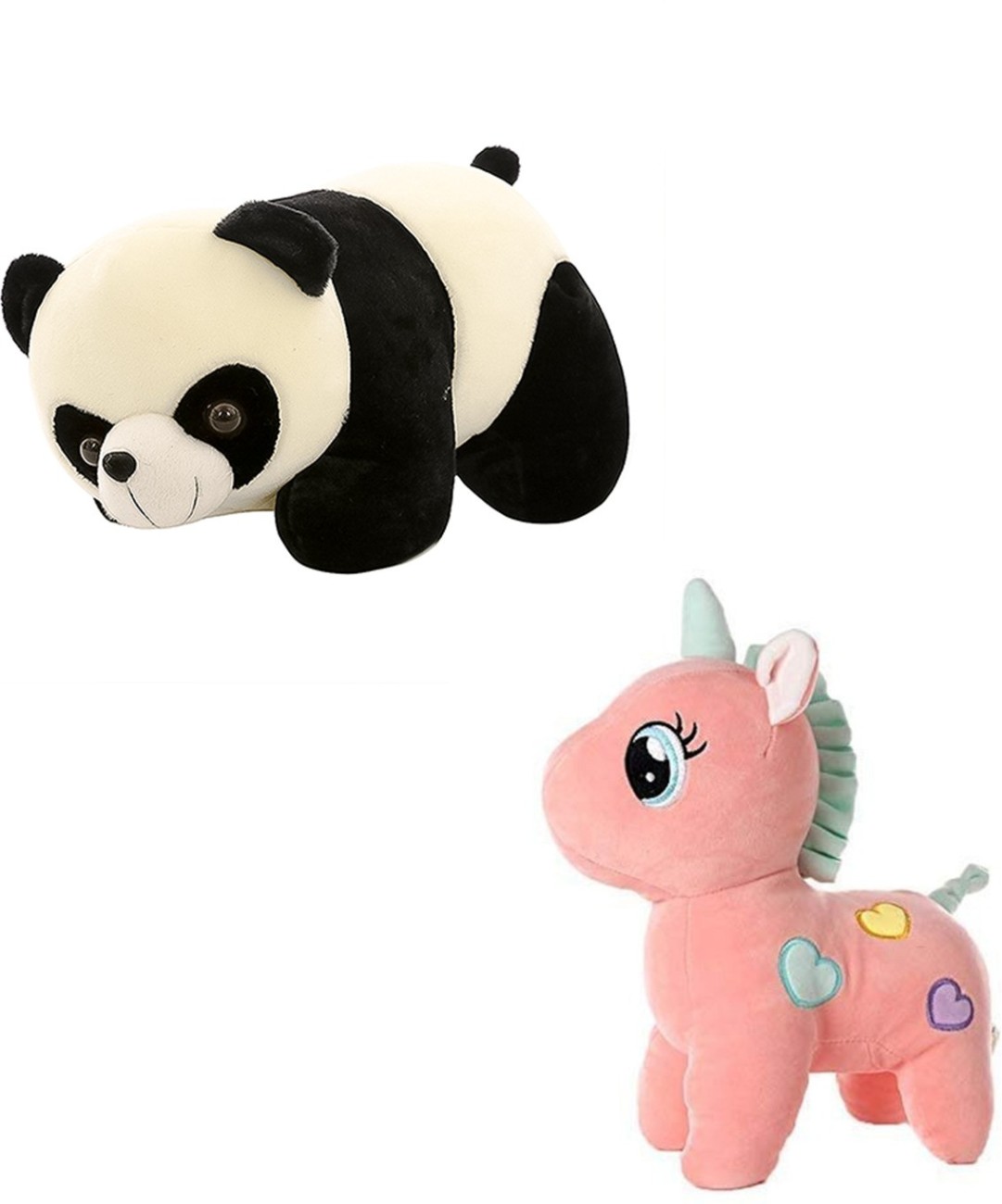 BRS_Soft_Toys Cute Panda And Unicorn Soft Toys - 28 cm - Cute ...