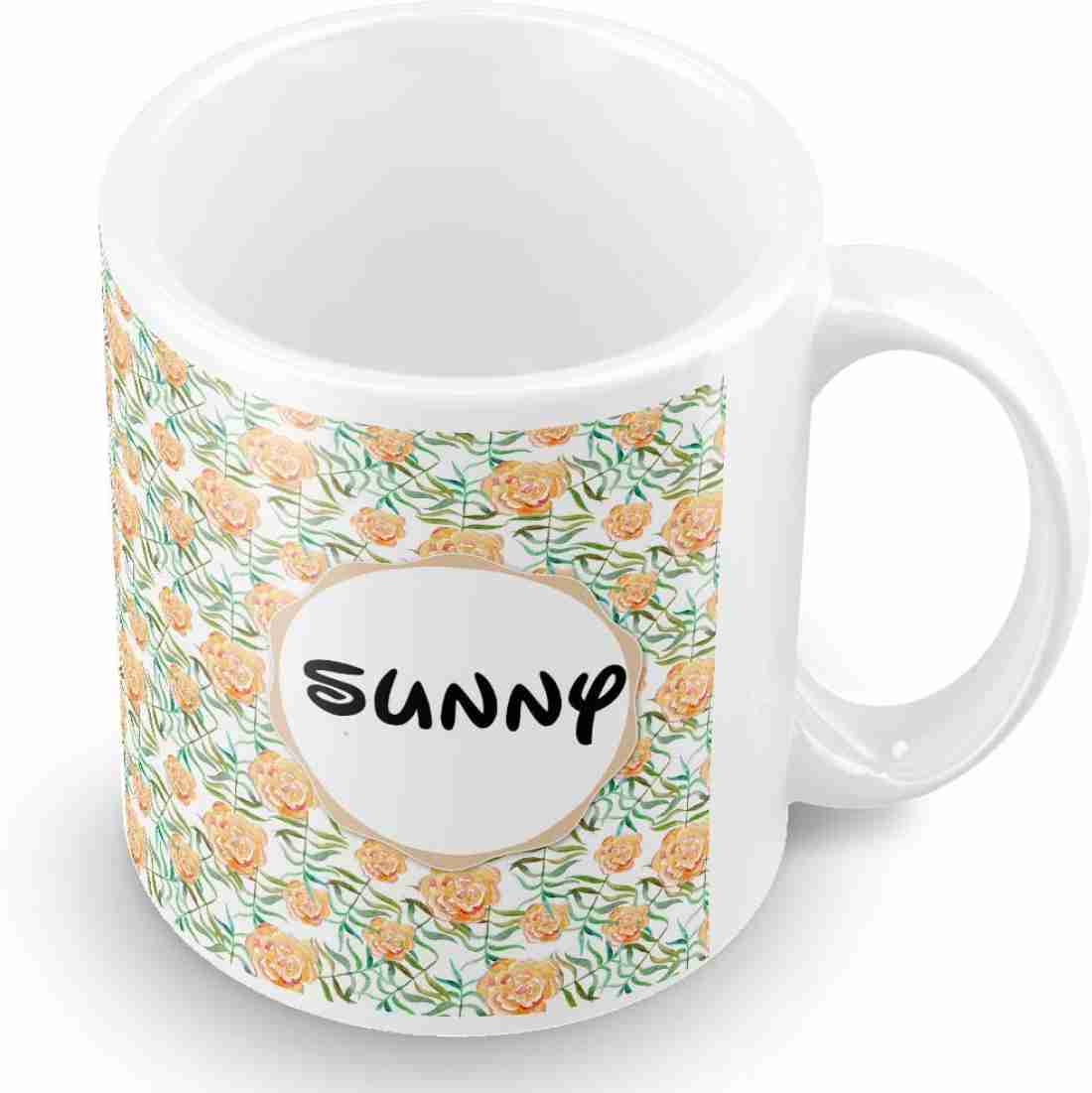 Posterchacha Sunny Floral Design Name Ceramic Coffee Mug Price in ...