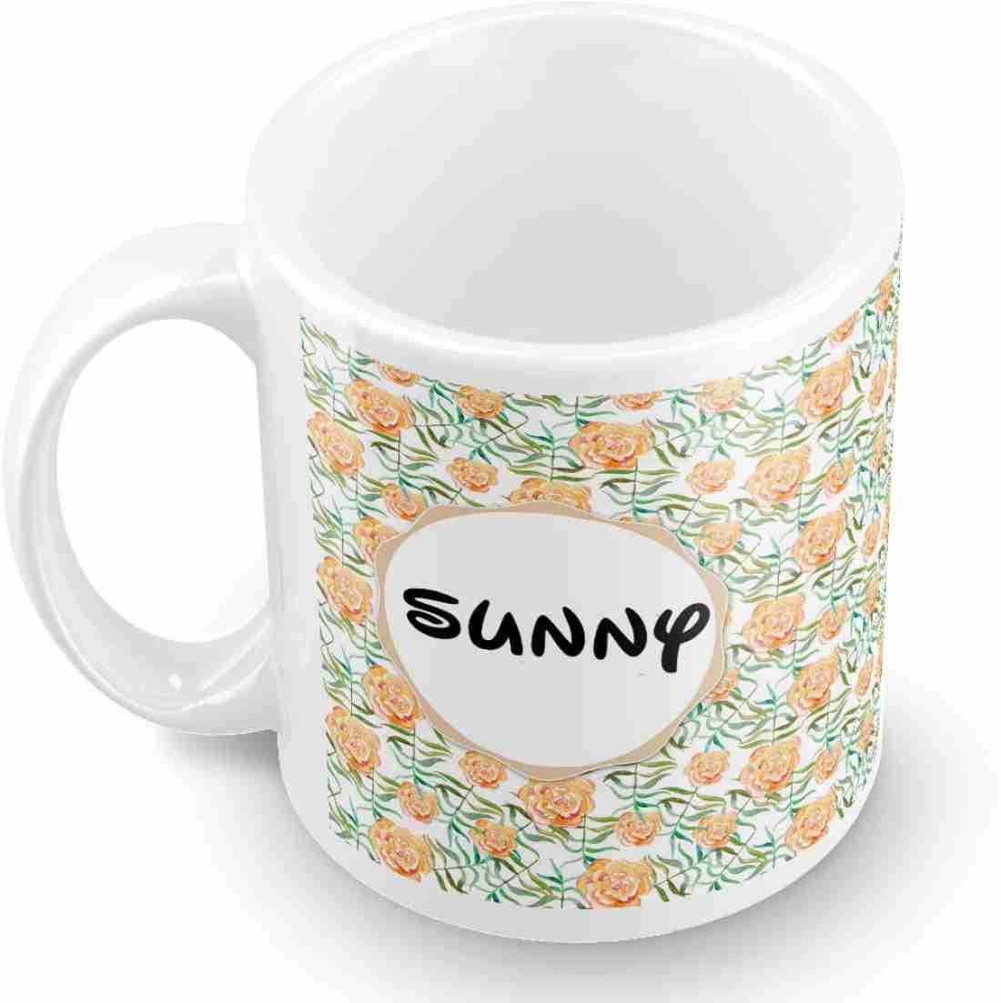 Posterchacha Sunny Floral Design Name Ceramic Coffee Mug Price in ...