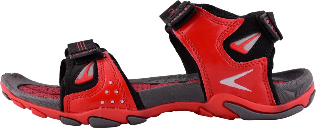 Neksun Men Red, Black Sandals - Buy Red 