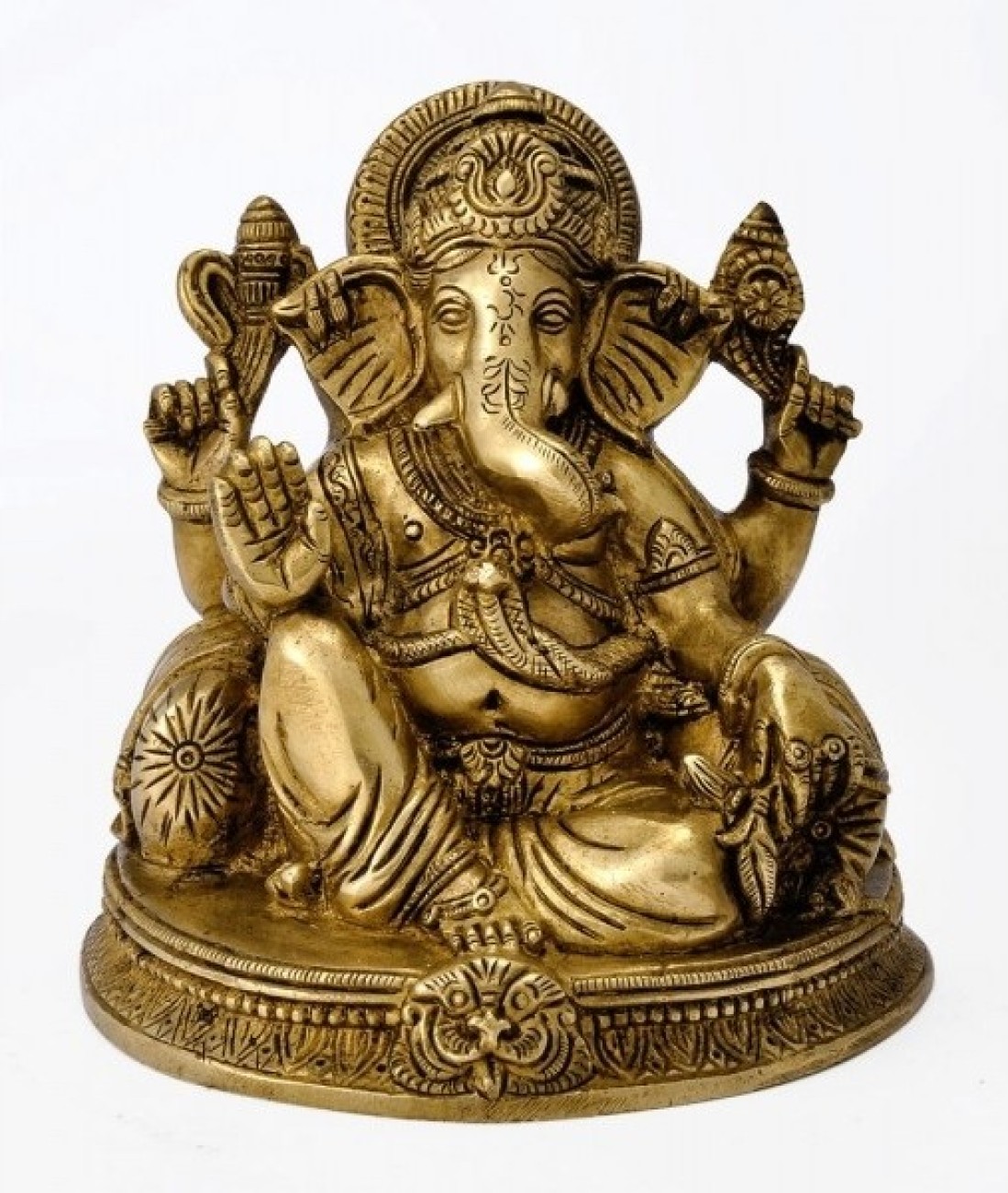Redbag Lord Vinayaka Brass Statue Decorative Showpiece - 16 cm ...