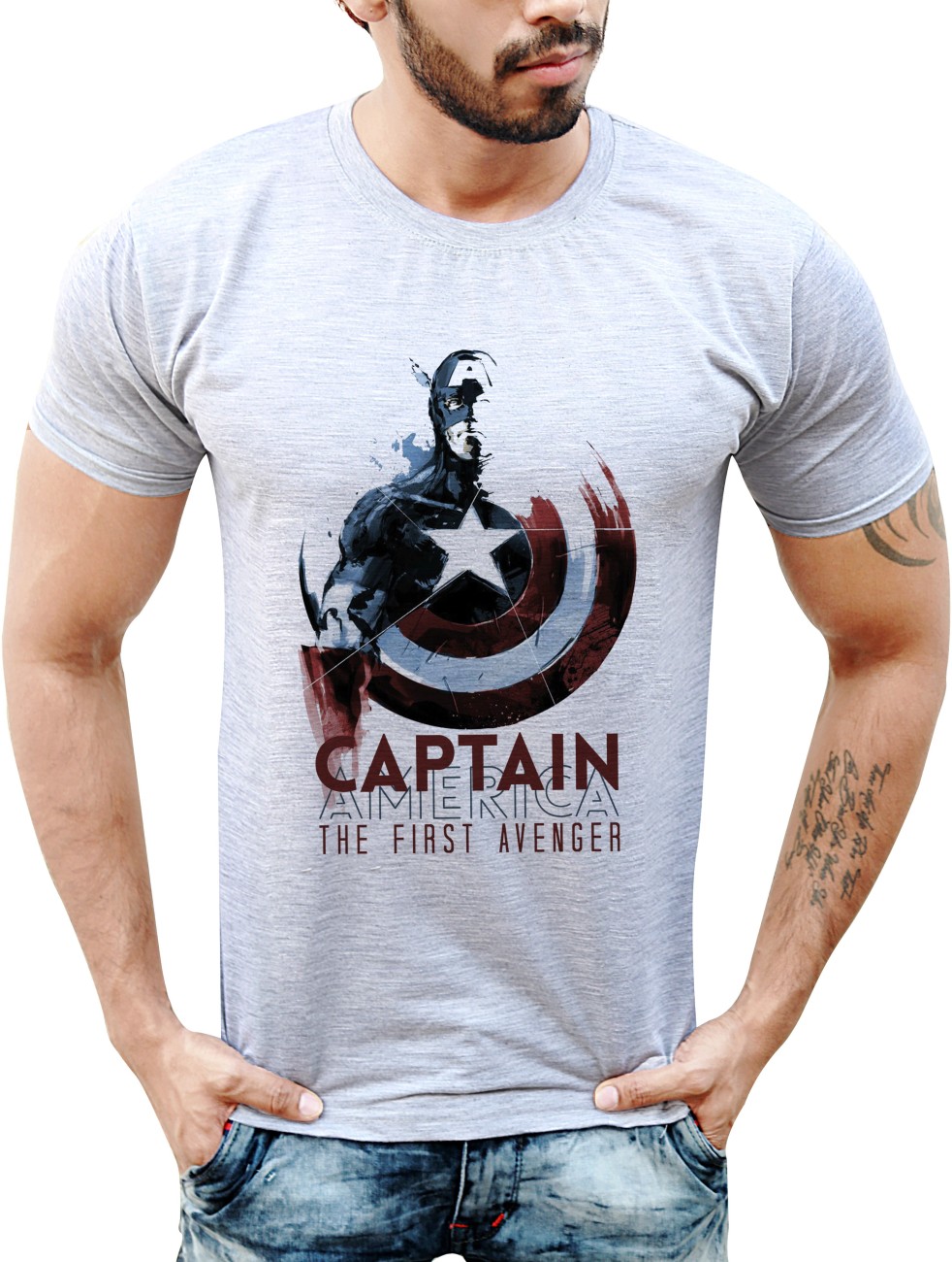 captain america t shirt flipkart