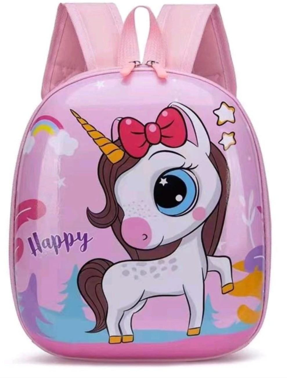 Cartoon Unicorn & Flying Pony Insulated Lunch Bag With Crossbody