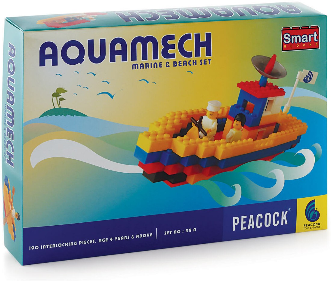 Peacock Toys & Games Peacock Aeromech - 165 pieces - Premium Interlocking  Blocks - Peacock Aeromech - 165 pieces - Premium Interlocking Blocks . Buy  AEROPLANE & HELICOPTER toys in India. shop