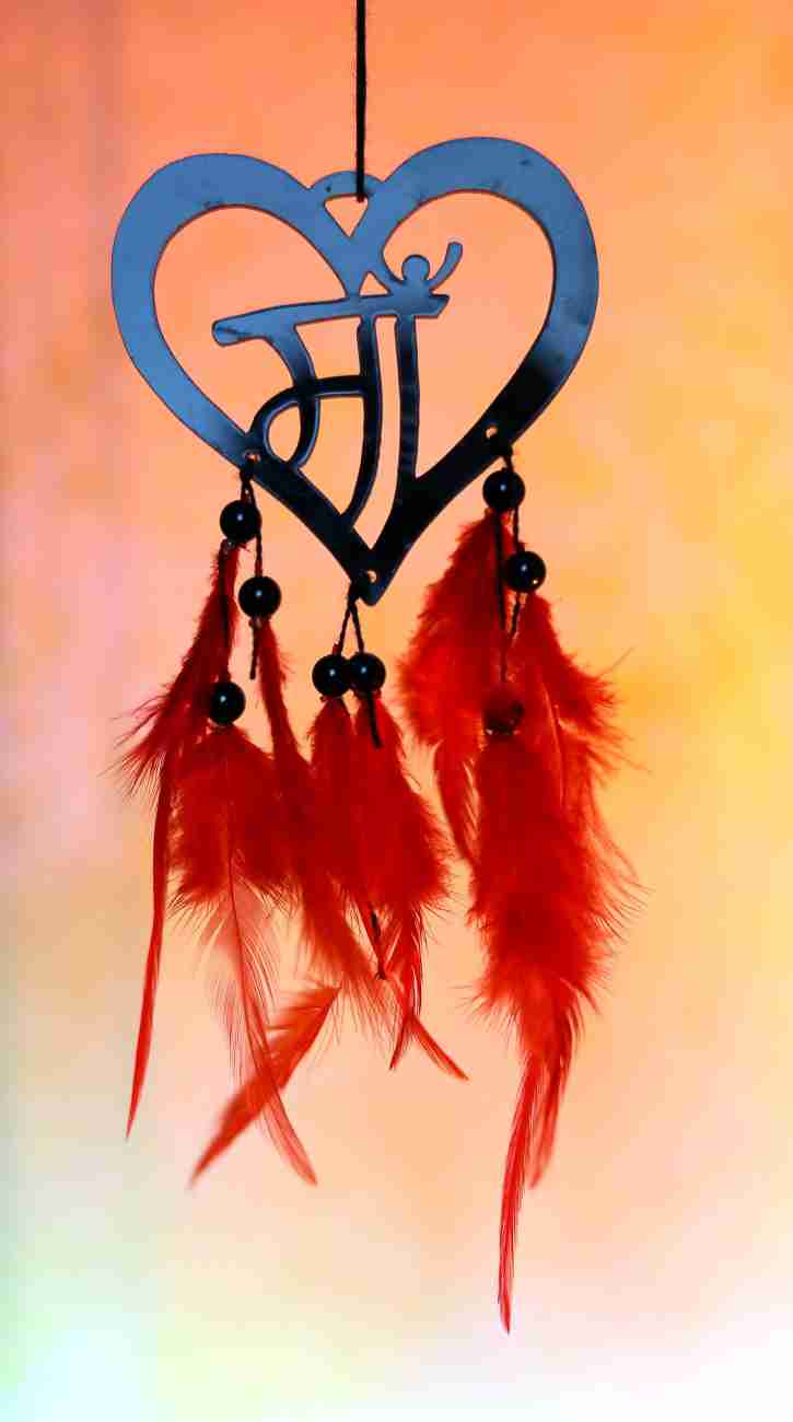 MGNLR Dream Catcher Car Hanging Emblem Wall Hanging with Feather Positive  Vibes - Maa