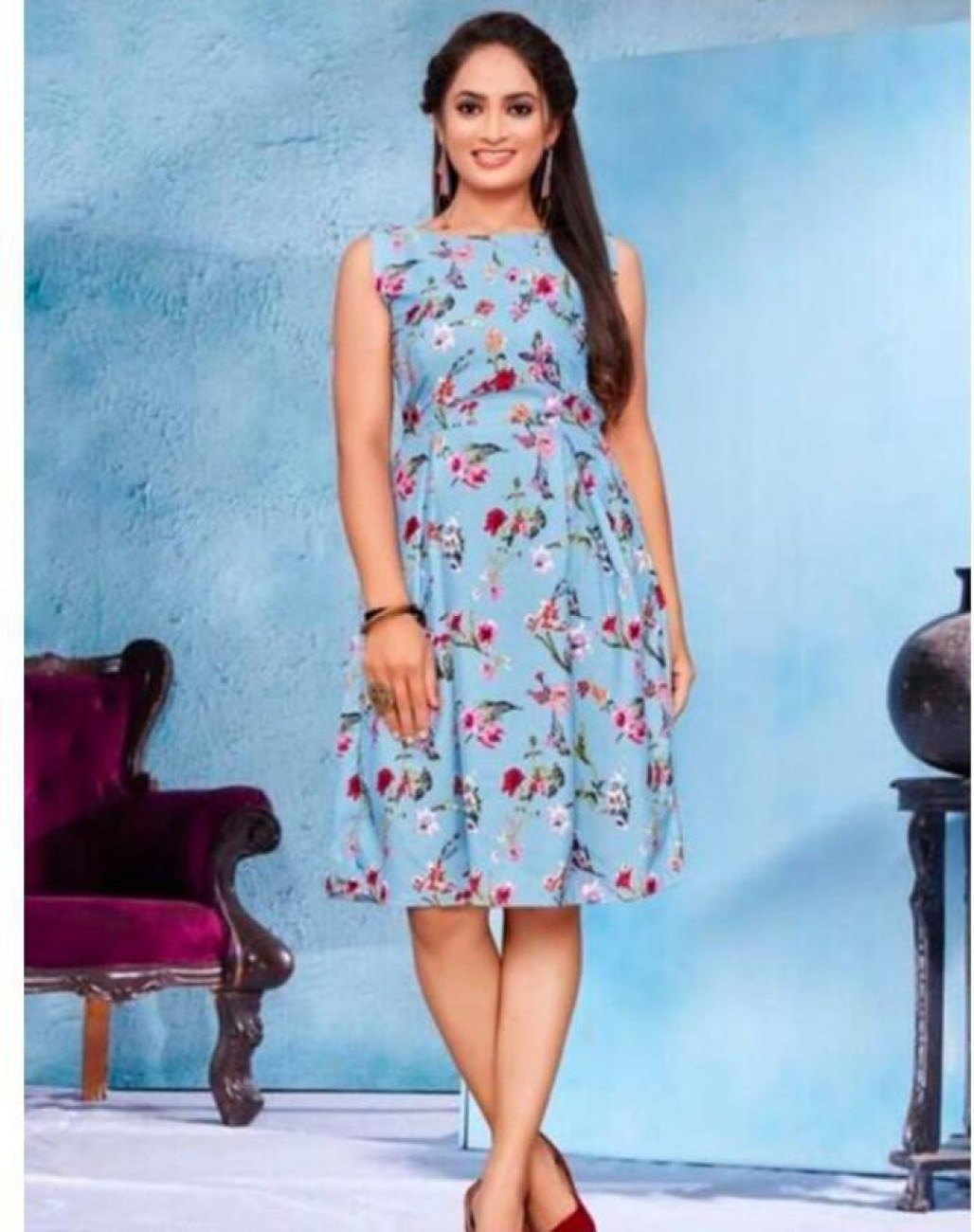 Buy online Tie Front Solid Flared Dress from western wear for Women by  Chill Winston for 1299 at 35 off  2023 Limeroadcom
