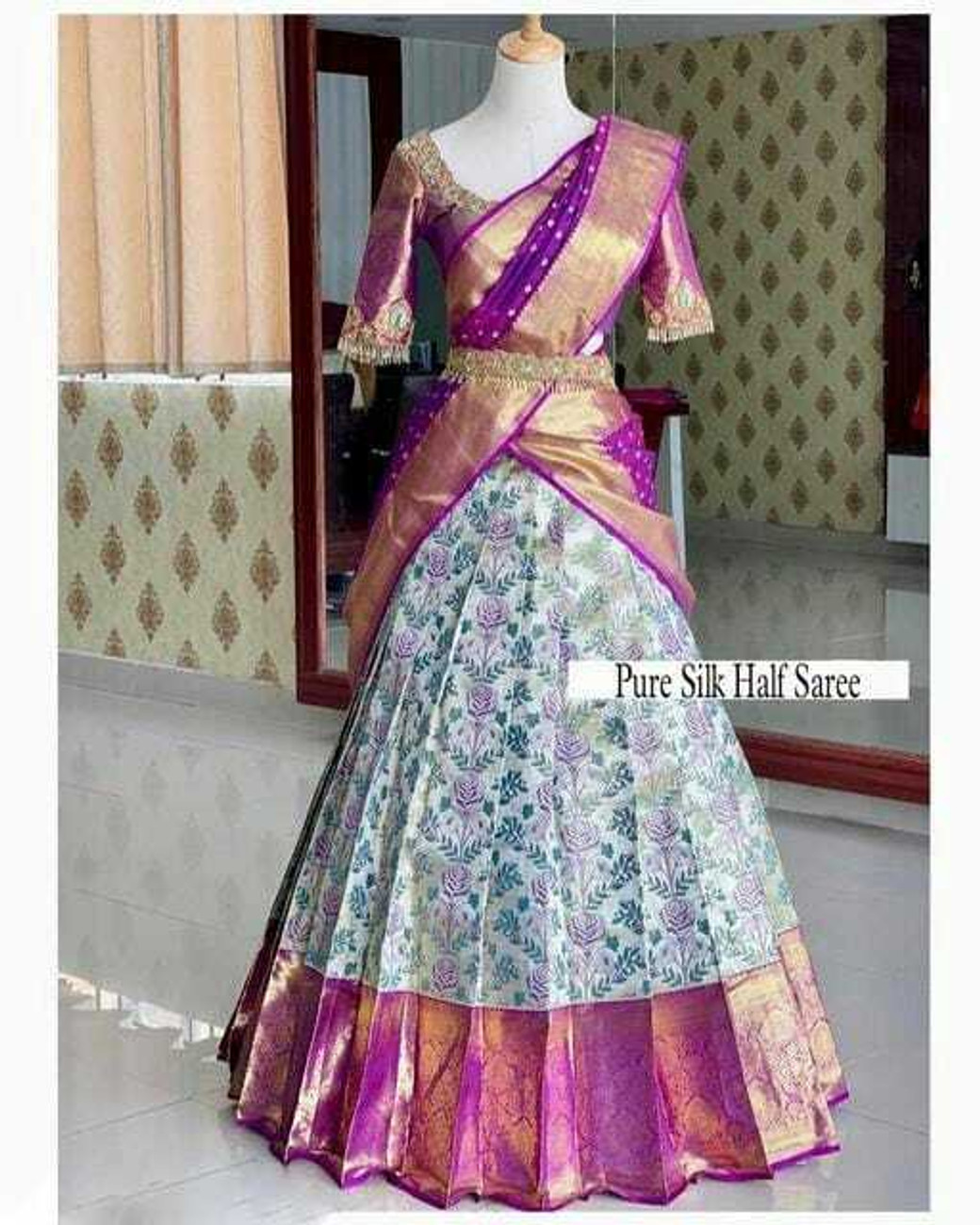 Flipkart lehenga half saree discount