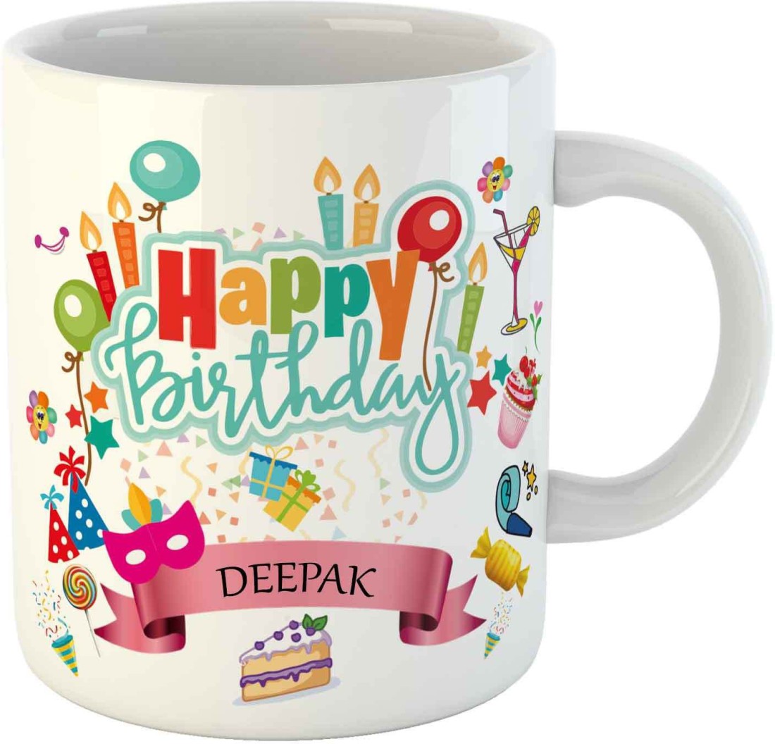❤️ Roses Happy Birthday Cake For Deepak Ji