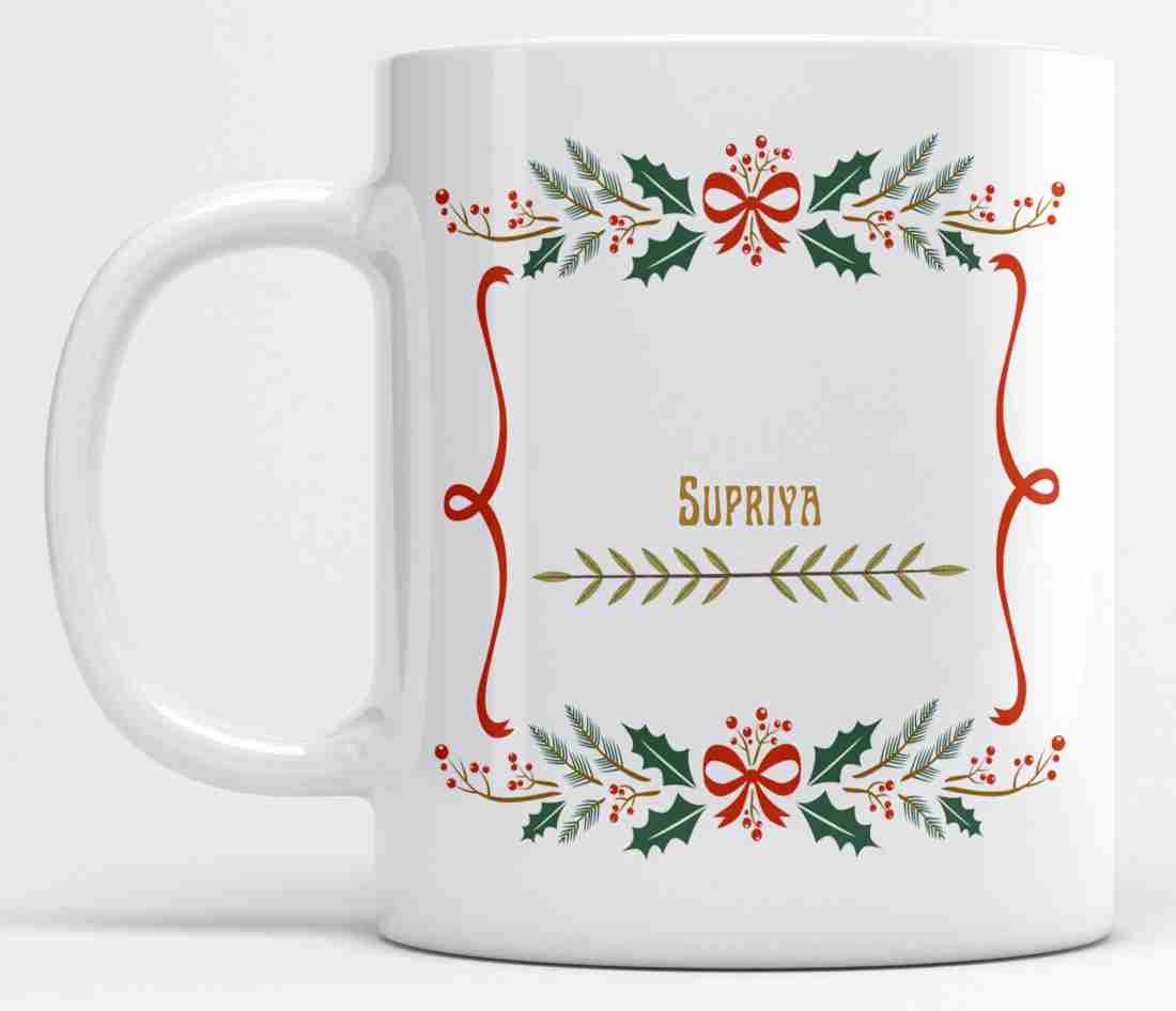 LOROFY Name Supriya Printed Beautiful Frame Design Ceramic Coffee ...
