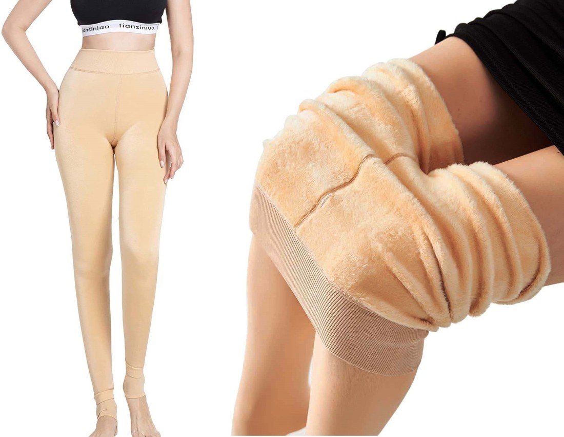 Winter Warm Leggings Women Elastic Thermal Legging Pants Fleece