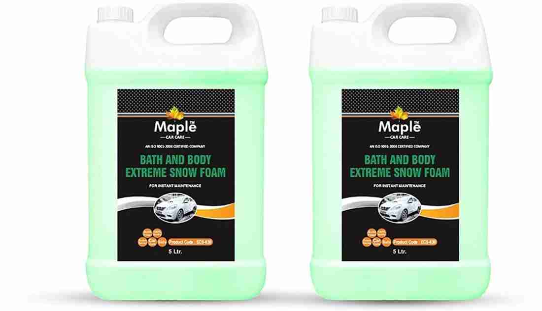 Maple Bath & Body Extreme Snow Foam For Car wash Car Washing Liquid Price  in India - Buy Maple Bath & Body Extreme Snow Foam For Car wash Car Washing  Liquid online