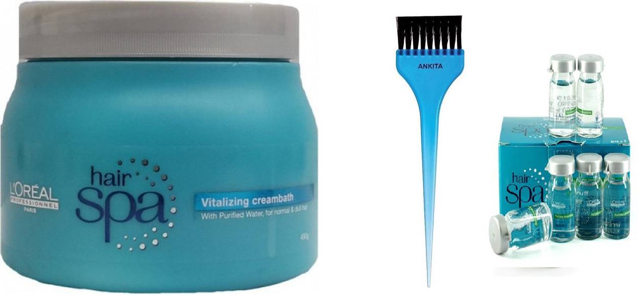 L Oreal Paris Hair Spa Vitalizing Cream Bath Set Of 3 Buy L