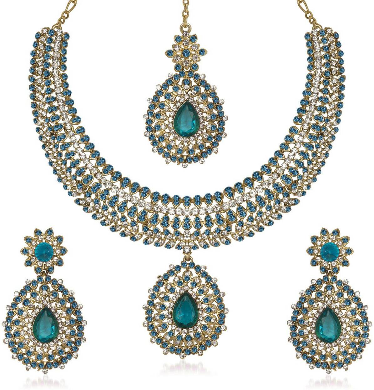 9blings Alloy Jewel Set(Blue)
