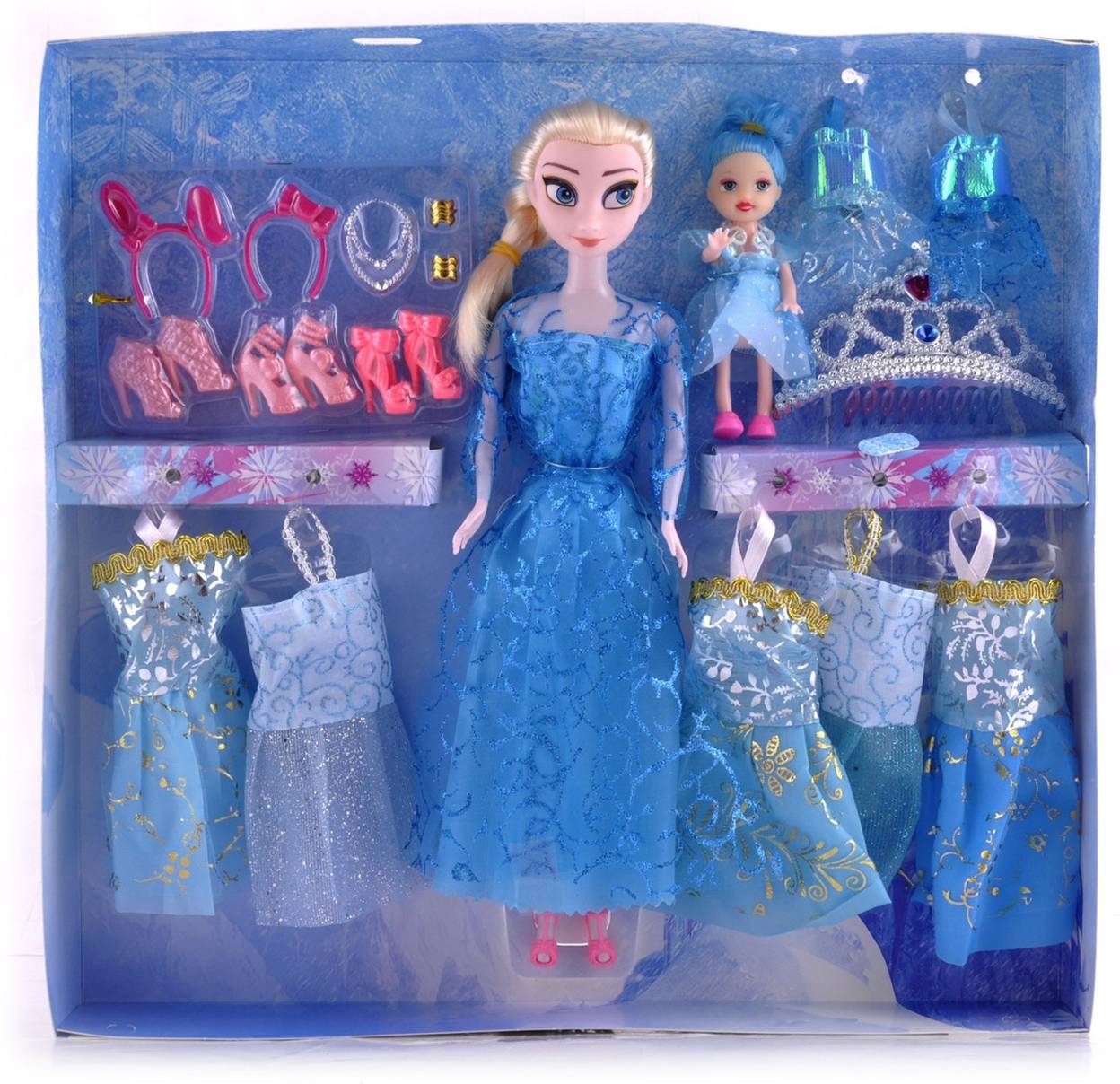 Flick In Beautiful Fashion Doll Frozen Lovely Fairy With Baby