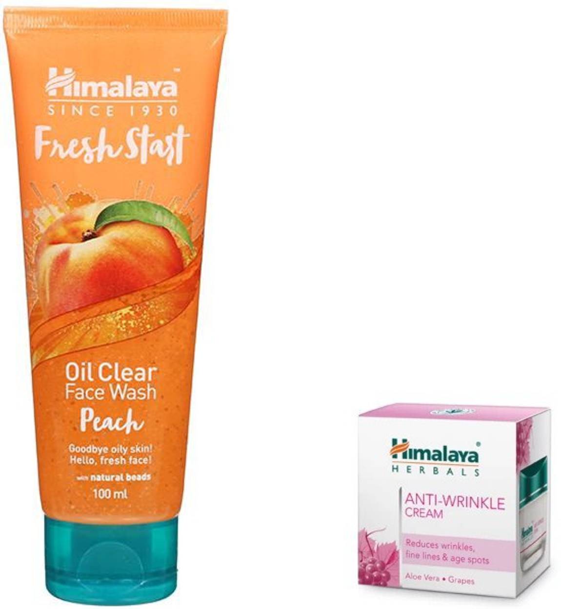 Himalaya Anti Wrinkle Cream Peach Face Wash 2 Items In The Set Buy Himalaya Anti Wrinkle Cream Peach Face Wash 2 Items In The Set At Shortlyst Com