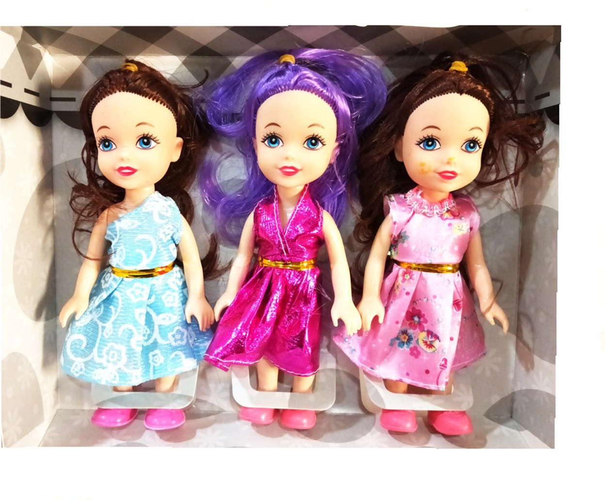 3 cute dolls