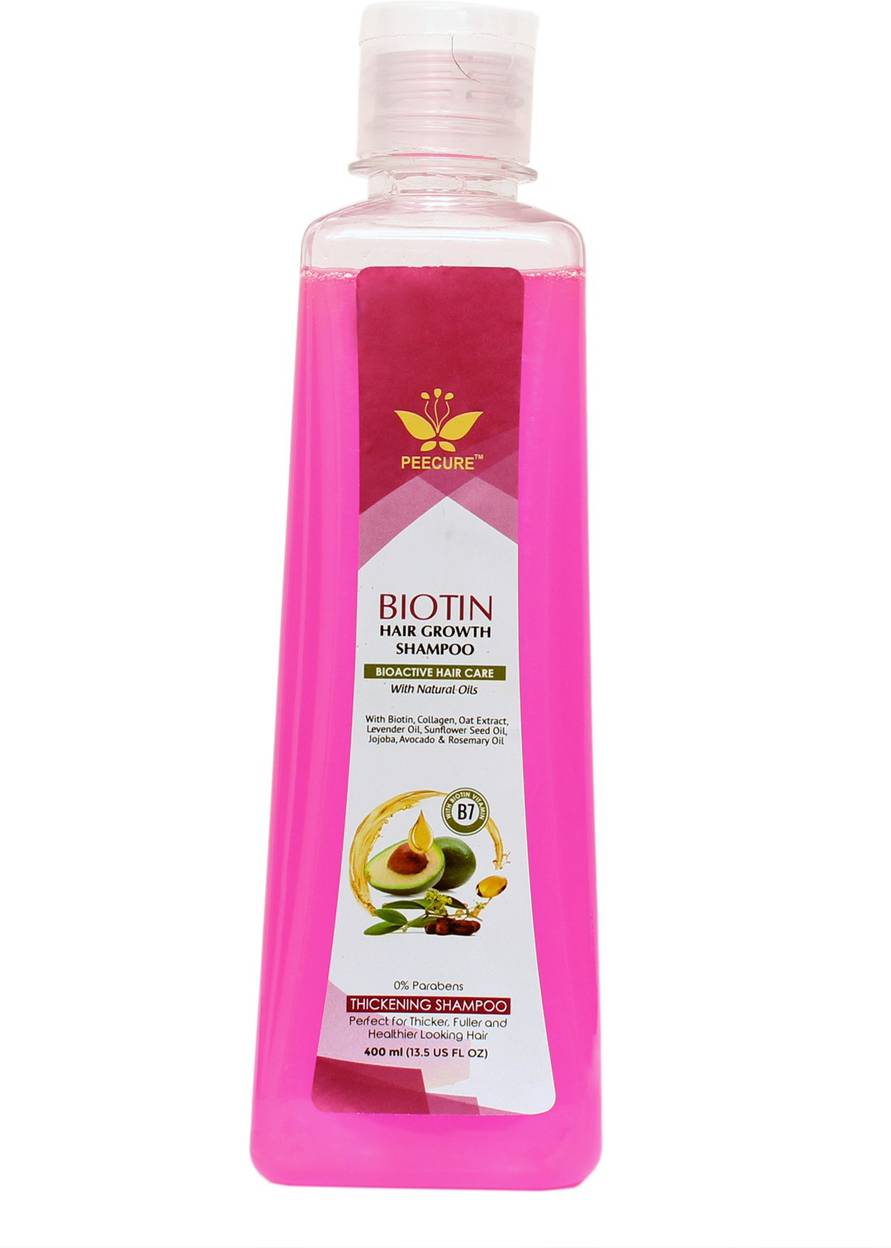 Peecure 400ml Biotin Hair Growth Shampoo With Lavender Oil Jojoba