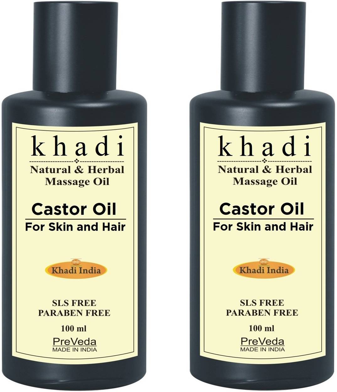 Preveda Khadi Castor Oil Cold Pressed Natural 100 Pure Hair And