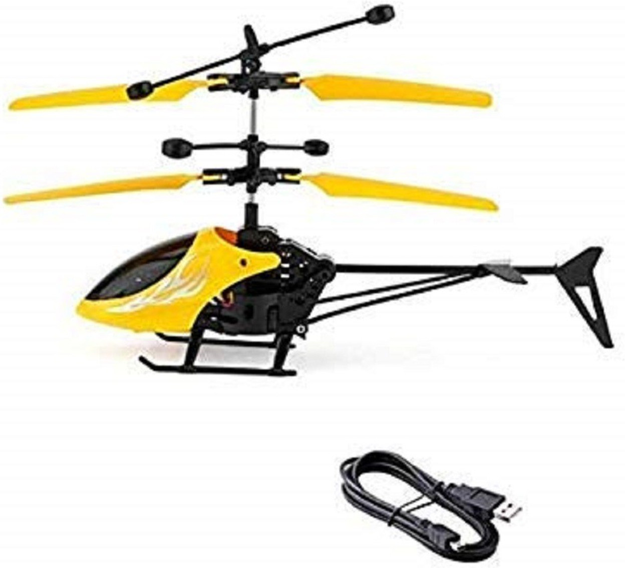 hand induction control flying helicopter