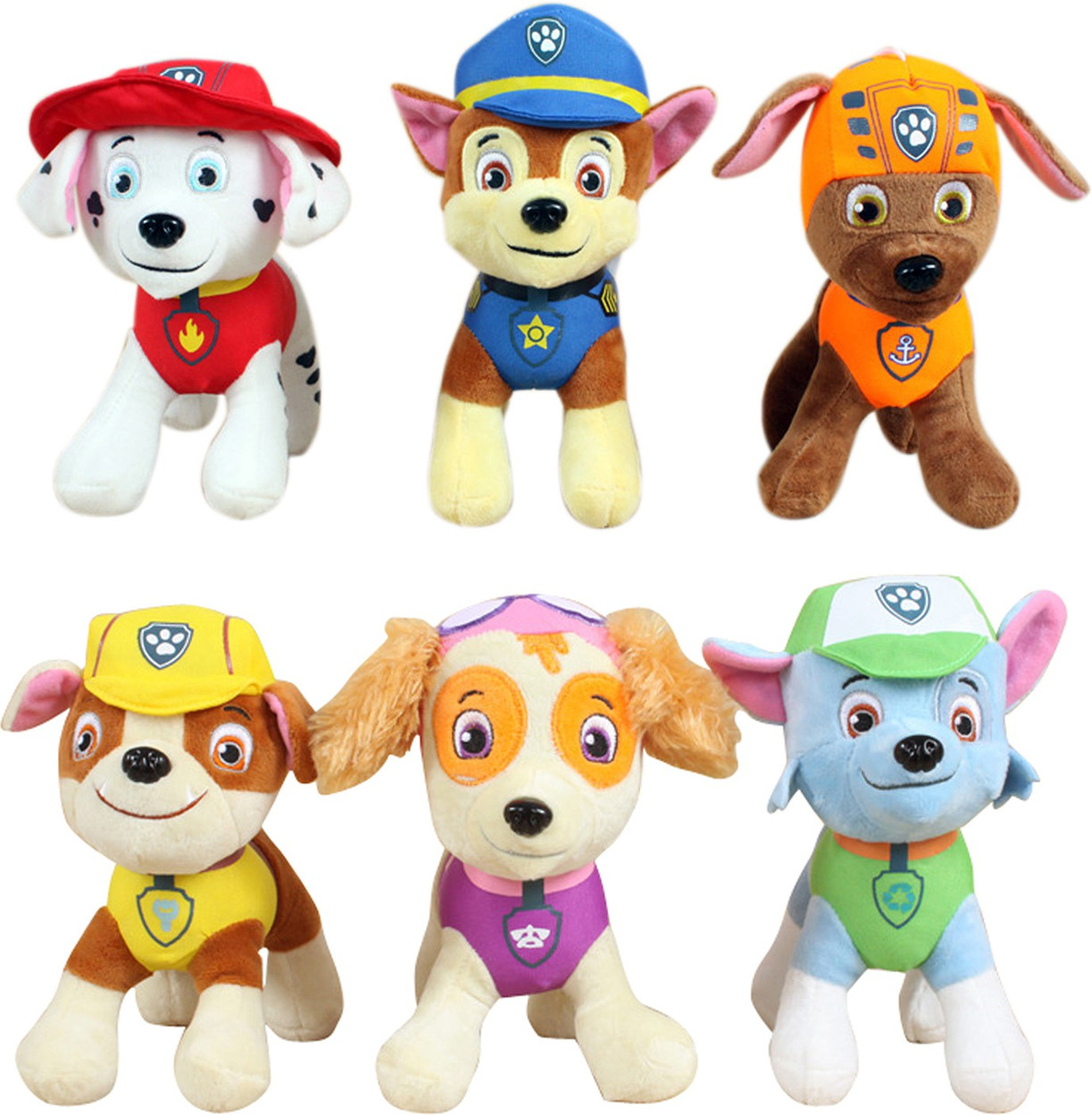 paw patrol plush toy set