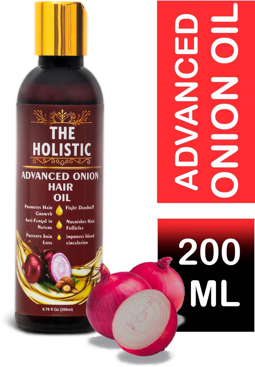 The Holistic Advanced Red Onion Oil For Hair Growth With 18