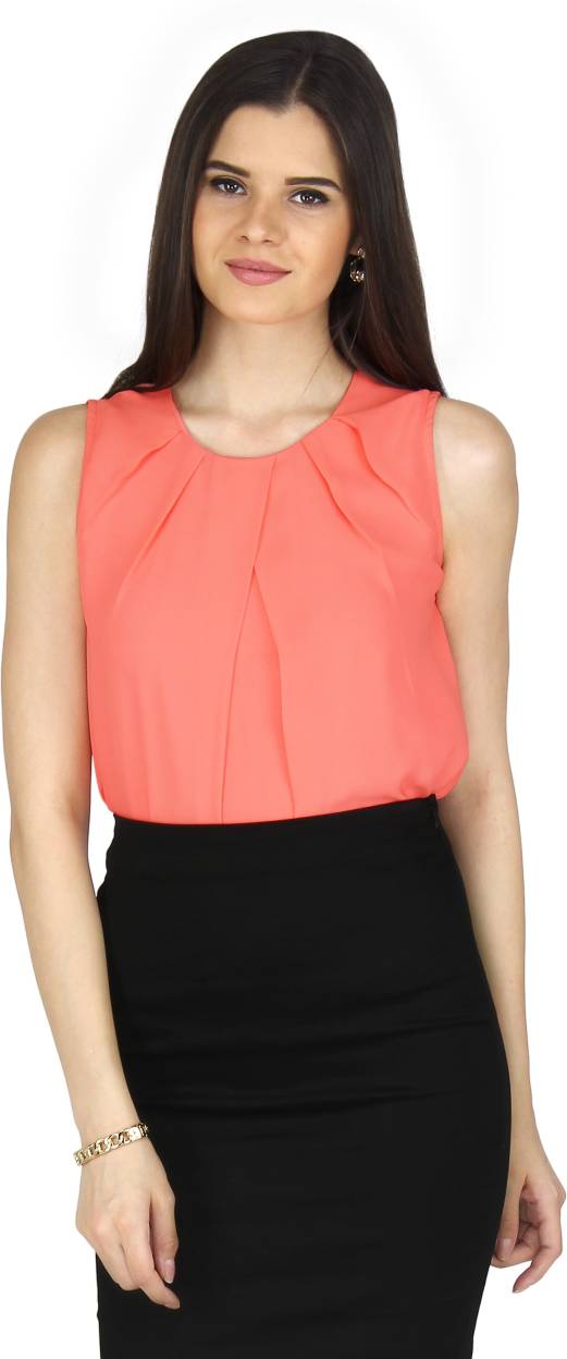 20Dresses Formal Sleeveless Solid Women's Pink Top