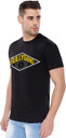 Printed Couple Round Neck Black T-Shirt 