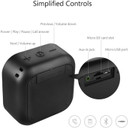 12-Hour Playtime Loud DSP Sound Enhanced Bass Woven Fabric Black IP56 Dustproof Waterproof MIFA A1 Portable Wireless Soundbox Bluetooth Speakers Built-in Mic TF Card Slot 