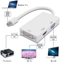 3D stéréo utilisé pour MacBook Lenovo Moniteur projecteur Ordinateur Portable 1080p APKLVSR 3 en 1 Adaptateur Thunderbolt vers HDMI/DVI/VGA Mini DisplayPort Adaptateur 