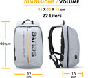 seute TeckPro 22 L Laptop Backpack Grey 