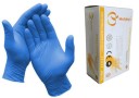 XL SHUDAGE 100PC Nitrile Disposable Gloves Powder Free Rubber Latex Free Exam Gloves Non Sterile Ambidextrous Comfortable Industrial Blue Rubber Gloves 