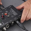 Vinciann Cable XLR Cannon hembra Jack 1/4 6,35 mm Micrófono Mixer Audio 30 cm níquel 