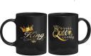 GiftByStyle King Queen Black Printed Couple Cup, Coffee/Tea Cup set Ideal  for Husband & Wife,Couple,Lovers Anniversary , Birthday Gift , Valentine  Gifts Ceramic Coffee Mug Price in India - Buy GiftByStyle King Queen Black  Printed Couple Cup, Coffee