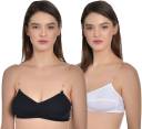 Buy Aimly Women's Cotton Non-Padded Non-Wired Low Coverage Transparent  Multiway Strapless Bra - Beige (30) at