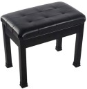 Iron-Made Legs for Piano Padded Cushion Deluxe Comfort with Music Storage etc Vanity Table Music Books/Sheet 20.8x11.8x19 inches Keyboard Neewer Piano Bench Stool Keyboard Bench Black 