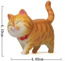 HYSTYLE 8 pcs Cute Animal Cat Characters Toys Kitty Figures Toy Set Mini Figure Collection Playset Cake Topper Automobile decoration Plant 