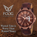 Fogg 1164-BR Brown Day and Date Unique 