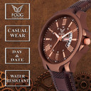 Fogg 1164-BR Brown Day and Date Unique 