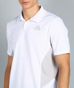 ADIDAS Self Design Men Polo Neck White 
