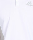 ADIDAS Self Design Men Polo Neck White 