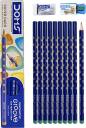  Doms Groove Super Dark HB/2 Graphite Pencils (Pack of 10 x 4  Set) (DM8418P4) : Office Products
