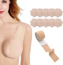 maycreate Boob Tape and 10 Pcs Petal Backless Nipple Cover Set, Breathable  Breast Lift Tape Athletic Tape with Breast Petals Disposable Adhesive Bra  for A-E Cup Large Breast Disposable Lingerie Fashion Tape