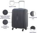aristocrat photon strolly 55 360 tbl cabin suitcase 22 inch