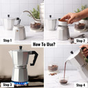 INSTACUPPA Classic Stovetop Moka Pot 