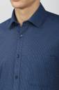 VAN HEUSEN Men Checkered Formal Dark Blue Shirt - Buy VAN HEUSEN Men ...