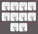 Tuelip Set of 10 Wall Hooks Heavy Duty Hooks for Hanging 10KG (Max) Magic  Stickers Hooks Seamless Transparent Adhesive Hooks for Hanging Keys Coats  Hats Bags Ceiling Hook 10 Price in India 